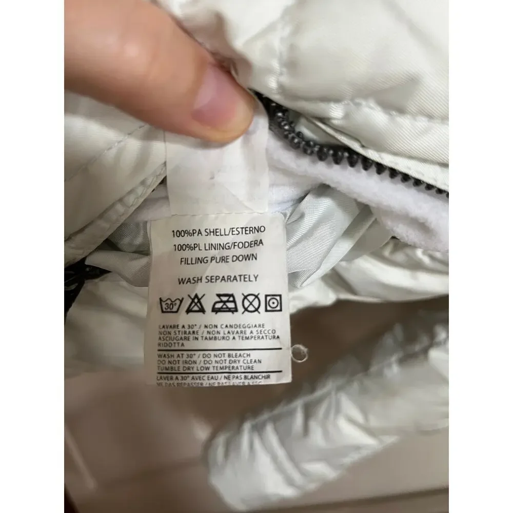 JSX Jet Set White Jacket Down Feathers Womens Ski Luxury Made in Italy Medium - Picture 8 of 9